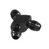 Karlass 6AN to AN6 to AN6 Y Block Flare Fitting Adapter Union Splitter Black 6AN Y Adapters Male Flare Fuel Line Hose Fitting Block Tee Pipe Aluminum Adapter Black view 2