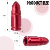 MEAJOO 6PCS Bullet Style Tire Valve Stem Caps, Air Caps Cover, Aluminum Alloy Dustproof and Waterproof Valve Caps Cover fits Cars, Trucks, Bikes, Motorcycles, Bicycles Tire Caps(Red) view 2