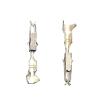 ImBros 50/100/200 Pcs Male Female Wire Crimp Terminal Pins DJ623-E1.5A DJ615B-1.5 * 0.8A Repair Auto Spade Connector 964269-2 964274-2 (Color : Female, Size : 100 pcs) view 1