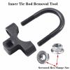 QISF 2Pcs Inner Tie Rod Removal Tools, 3/8" Low-Profile Inner Tie Rod Tool + 27-42mm Tie Rod Removal Tool with 1/2" Drive, Universal Car Truck Inner Tie Rod Removal and Installation view 3