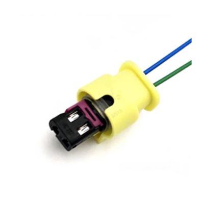 Automotive Electrical connectors 2 Pin Automotive W/a*t-e/r*p-r-o/o/f Connector Wire Harness Female pl;/UG Air Butt with Terminal and Cable 4F0973702/6R0973323/4H0973702A(6R0 973 323,20 Pcs)