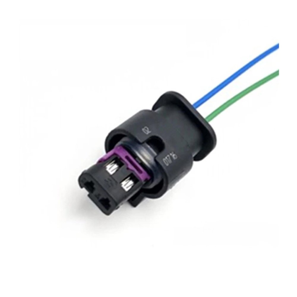 Automotive Electrical connectors 2 Pin Automotive W/a*t-e/r*p-r-o/o/f Connector Wire Harness Female pl;/UG Air Butt with Terminal and Cable 4F0973702/6R0973323/4H0973702A(4F0 973 702,1Pc)