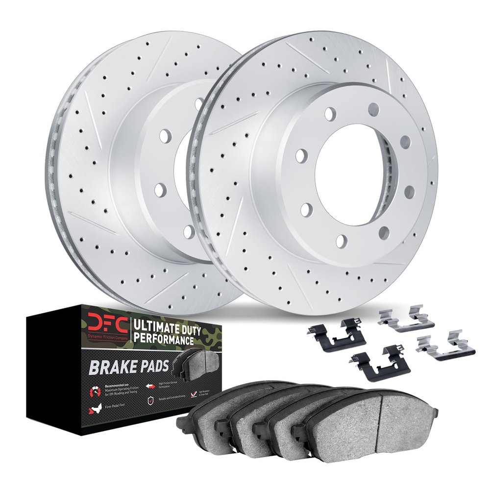 Dynamic Friction Company Rear Brake Kit Fits 2009-2010 Dodge Ram