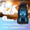 Bnhcoe Summer Ventilate 16 Fans Cooling Car Seat Covers,12V Cooling Seat Cushion for car with Massage High Power Fast Cool,Suitable for Cars, SUVs (Black, 2PCS) view 3