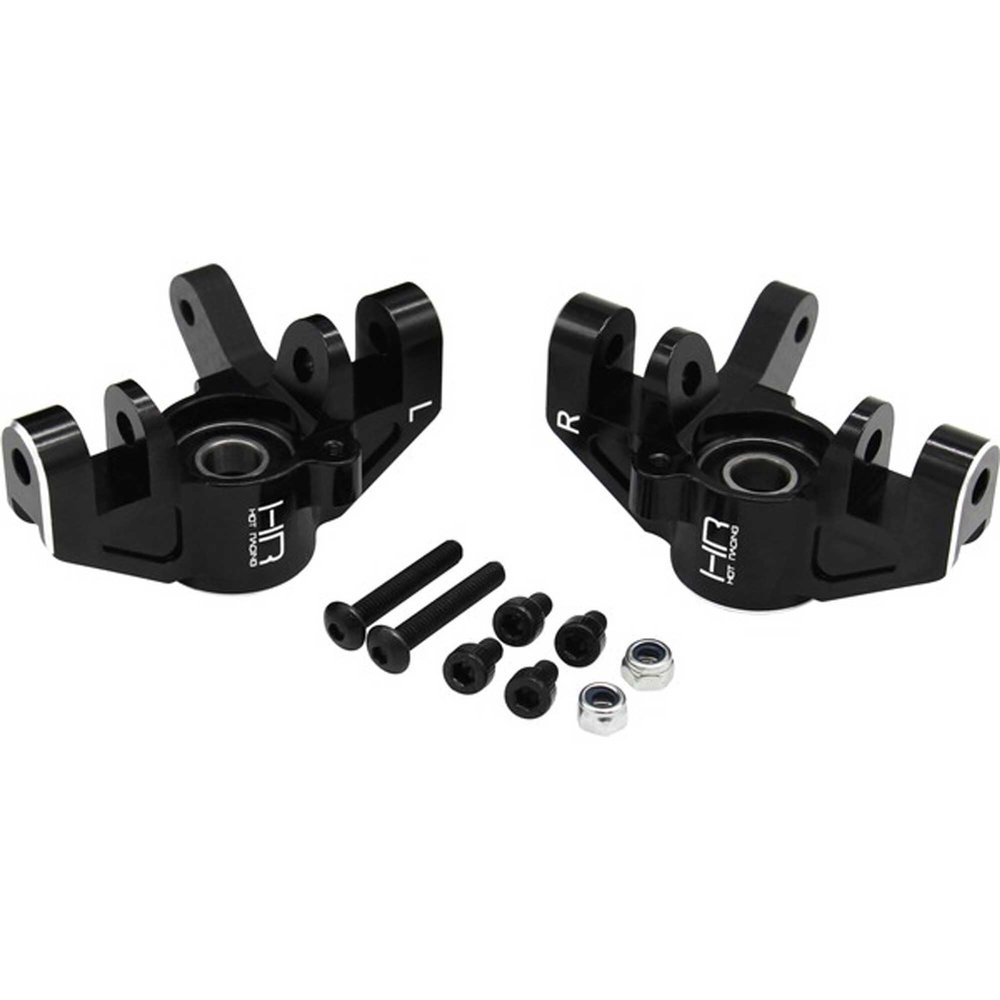 Hot Racing LSRR2101 Black Aluminum Front Hd Steering Spindles: Super Rock Rey