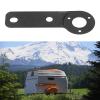 Keenso 7 Pin Heavy Duty Socket Mount Plate Hitch Tow Bar Power Socket Bracket with Multiple Holes, Easy Installation for Trailers view 4