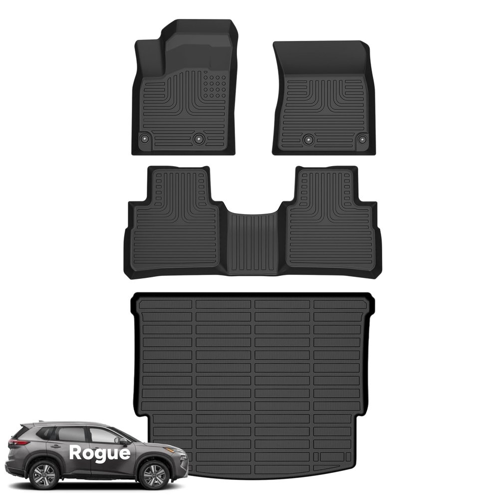 Wayhigh Floor Mats & Cargo Liner for 2021-2026 Nissan Rogue