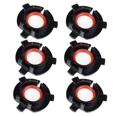 Karlass 6 Pieces LED Headlight Adapter for H7 Car Led Headlight Deck K3 K4 K5 Retainer Holder Socket LED Headlight Bulb Aluminum Adapter