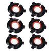 Karlass 6 Pieces LED Headlight Adapter for H7 Car Led Headlight Deck K3 K4 K5 Retainer Holder Socket LED Headlight Bulb Aluminum Adapter view 1