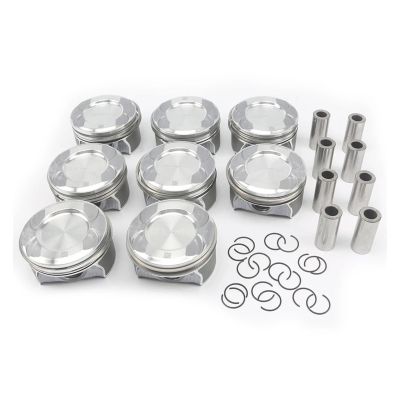 AOMXUZE 8pcs A2780302317 Engine Pistons Rings Set 24mm Compatible with Mercedes-Benz 11-19 X166 W166 GL500 S500 M278 GLS500 E500 ML500 4.6L 4.7L