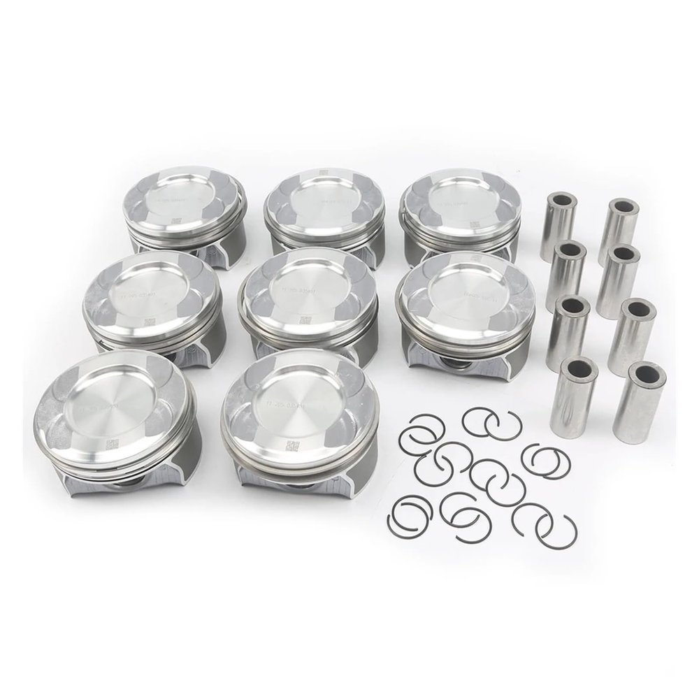 AOMXUZE 8pcs A2780302317 Engine Pistons Rings Set 24mm Compatible with Mercedes-Benz 11-19 X166 W166 GL500 S500 M278 GLS500 E500 ML500 4.6L 4.7L