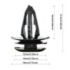 JOJMIDO [Replacement] 10 Pcs Car Cord Clips Rear Boot Load Cover Parcel Shelf String Clips Plastic Retainer Fastener Accessories for MG for ZS for MG 3 view 2