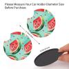 Summer Watermelon Fruit Painted Car Coasters for Cup Holders, 2 Pack Cup Holders Universal Anti Slip Car Assecories Cup Mat with A Finger Notch for Women Wen 2.7in view 3