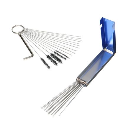 TopHomer Carburetor Carbon Dirt Jet Remove Cleaner - Cleaning Needles, Cleaning Brush, Cleaning Wires Set and Hex Wrench for Nozzles Air Tools Snow Blower