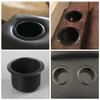 Homoyoyo 2 Pcs Plastic Black Cup Holder: Plastic Inserts for Car Recliner-Handles Replacement Insert Replacement Drop in Cup Holder for Boat,Truck,Sofa,Recliner,Poker Table (Black, 11x11x7cm) view 3