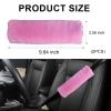 Wogomz 2 Pack Car Seatbelt Covers Shoulder Pad, Soft Faux Sheepskin Seat Belt Shoulder Cover for a Comfortable Driving, Seat Belt Shoulder Strap Covers Helps Protect Your Neck and Shoulder (Pink) view 2