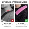 Wogomz 2 Pack Car Seatbelt Covers Shoulder Pad, Soft Faux Sheepskin Seat Belt Shoulder Cover for a Comfortable Driving, Seat Belt Shoulder Strap Covers Helps Protect Your Neck and Shoulder (Pink) view 3