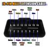LAINLOY 16 Pins J1962 OBD OBD-II Male Connector to Open Plug Wire, 30cm/12 DIY Mobley USB Adapter, OBD Diagnostic Extension Replacement Cable OBDII Pigtail for Vehicle DIY view 4