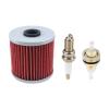 Air Filter Foam Oil Filter Fuel Filter Spark Plug For Kawasaki Bayou 220 KLF220 Bayou 250 KLF250 Bayou 300 KLF300 1988-2004 92055-1433 92070-1019 92070-1199 92055-1433 11013-1275 11013-1158 16099-004 view 3