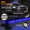 XRIDONSEN 37" 104 LED Roof Strobe Light Bar, Rooftop Magnetic lights view 3
