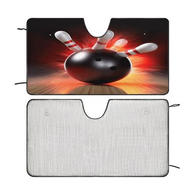 Windshield Sun Shade Car Front Windshield Sunshade Bowling Ball Sun Shades Auto Sun Heat and UV Rays Blocker Window Sunshade Protector for Car Interior Sun Visor Protection