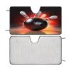 Windshield Sun Shade Car Front Windshield Sunshade Bowling Ball Sun Shades Auto Sun Heat and UV Rays Blocker Window Sunshade Protector for Car Interior Sun Visor Protection view 1