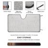 Windshield Sun Shade Car Front Windshield Sunshade Bowling Ball Sun Shades Auto Sun Heat and UV Rays Blocker Window Sunshade Protector for Car Interior Sun Visor Protection view 3