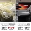 Windshield Sun Shade Car Front Windshield Sunshade Bowling Ball Sun Shades Auto Sun Heat and UV Rays Blocker Window Sunshade Protector for Car Interior Sun Visor Protection view 4