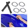 Car Emblem Removal Tool, Vinyl Wrap Tools Vehicle Surface Logo Emblem Remover Plate Line with 4pcs PE Cords, for Vehicle Vinyl Wrap Paint Protection Film Tools Application (Black) view 1