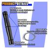 Car Emblem Removal Tool, Vinyl Wrap Tools Vehicle Surface Logo Emblem Remover Plate Line with 4pcs PE Cords, for Vehicle Vinyl Wrap Paint Protection Film Tools Application (Black) view 3