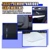 Car Emblem Removal Tool, Vinyl Wrap Tools Vehicle Surface Logo Emblem Remover Plate Line with 4pcs PE Cords, for Vehicle Vinyl Wrap Paint Protection Film Tools Application (Black) view 4