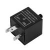 Ejoyous Car LED Flasher Relay 12V 3 Pin, Car Turn Indicator Relay Speed Adjustable Electronic Blinkerrelais Unit, for Auto Indicator Blinker Light view 2