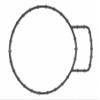 PartCatalog Fuel Injection Throttle Body Mounting Gasket Compatible With Ford Explorer 4.0L V6 2003 2002 2001 2000 P-2323221 view 1
