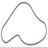 PartCatalog Engine Water Pump Gasket Compatible With Acura TL 2014 2013 2012 2011 2010 2009 2008 2007 2006 2005 2004 2003 2002 2001 2000 1999 P-3343930 view 1