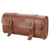 NUOYAQI Motorcycle Bag PU Leather Tool Roll Motor Side Luggage Travel Tool Tail Bag With 2 Mounting Straps Handlebar Bag Waterproof Bicycle Front Bag Bicycle Motorcycle Tail Bag With, Brown view 1