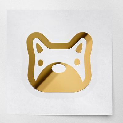 Decal Stickers of Cute Animals (Metallic Gold) (Set of 2) Premium Waterproof Vinyl Decal Stickers for Laptop Smartphone Car Dirt Bike Wall Room Mason Jar Bathtub Door - BICVER1d92111GOW19Y24