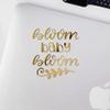 Decal Stickers of Bloom (Metallic Gold) (Set of 2) Luxury Weatherproof Vinyl Decal Stickers for Laptop Desktop Smartphone Car Dirt Bike Wall Room Mason Jar Bathtub Door - BICVER1c71212GOW19Y24 view 3