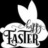 Decal Stickers of Happy Easter Bunny (White) (Set of 2) Premium Waterproof Vinyl Decal Stickers for Laptop Phone Accessory Helmet Car Window Mug Tuber Cup Door Wall - BICVER1f41862WHW19Y24 view 1