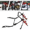 Ageanbri Trunk Bike Rack for Car Bike Rack Hitch 3-Bike Carrier Rack Bicycle Carrier Fit for Most Sedans, Trunk Mount Rack Foldable Car Bike Rack Hitch Mounted Bicycle Rack, 44.1lbs Load Capacity view 4