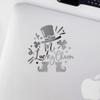 Decal Stickers of Mr (Metallic Silver) (Set of 2) Premium Waterproof Vinyl Decal Stickers for Laptop Phone Accessory Helmet Car Window Mug Tuber Cup Door Wall Decoration - BICVER1c47512SIW19Y24 view 3
