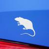 Decal Stickers of Rat Silhouette (White) (Set of 2) Premium Waterproof Vinyl Decal Stickers for Laptop Phone Accessory Helmet Car Window Mug Tuber Cup Door Wall - BICVER1761652WHW19Y24 view 3