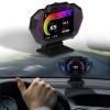 P SEPEY HUD Heads Up Display for Car, OBD+GPS Multi-Data Monitor Digital Speedometer Head Up Display, Overspeed Alarm RPM Water Temperature Turbo Pressure Smart Gauge for Most Vehicles After 2008 view 1