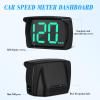 PartyKindom for Cars: Digital Speed Meter Speedometer HUD Dashboard Speed Meter with USB Cable Plug for Cars Trucks view 3