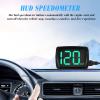 PartyKindom for Cars: Digital Speed Meter Speedometer HUD Dashboard Speed Meter with USB Cable Plug for Cars Trucks view 4