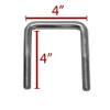 Extreme Max 3006.7012 8" Galvanized Swivel-Top Bunk Bracket with Hardware 2-Pack Fits 2" x 3" Boat Trailer Crossmembers view 3