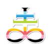 Queer Leviathan Cross LGBTQIA+ Flag 5 inch Full Color Indoor Outdoor Vinyl Decal view 1