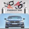 PACLVIO 4Pcs Fuel Injector Cleaner Kit, Universal Fuel Injector Flush Cleaner Adapter DIY Cleaning Tool Kit with Test Lead, for Car Fuel Injector Tester Fuel Pump Pressure Test view 3