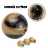 Padaodao Resin Gear Knob Round Lever Stick Shifter Car Shift Handle for Most Manual Transmissions Vehicle SUV Trucks, Brown Black Gradient view 2