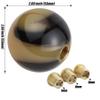 Padaodao Resin Gear Knob Round Lever Stick Shifter Car Shift Handle for Most Manual Transmissions Vehicle SUV Trucks, Brown Black Gradient view 3