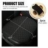 povtii Car Seat Bottom Cover Pad, Breathable Auto Front Seat Protector with Storage Pocket, Comfortable Seat Bottom Cushion Mat for Most Vehicle, Universal Interior Car Accessories (Black) view 2